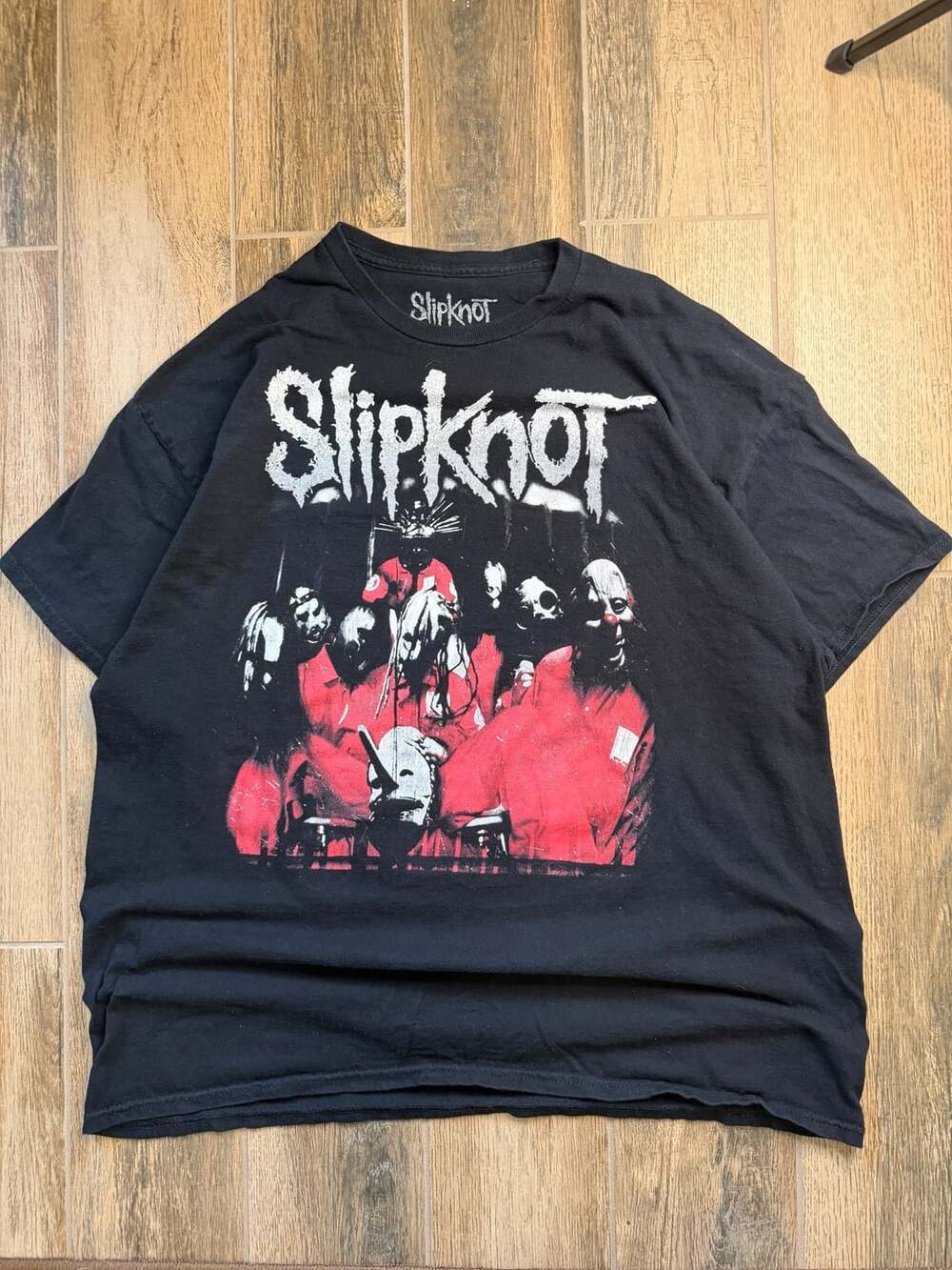Slipknot Band T-Shirt Size XXL Black Metal Tour Barcode Graphic